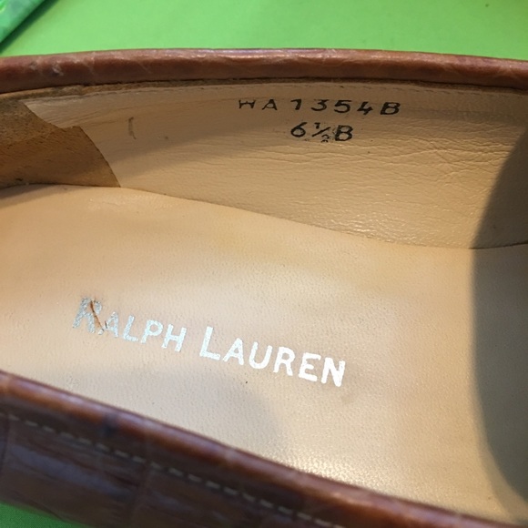 HP🎉 Ralph Lauren Vintage Crocodile Leather Loafer - Picture 4 of 5